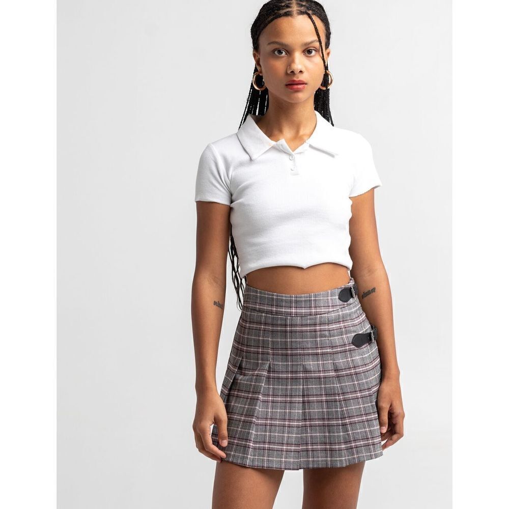 ✨FULL TILT Plaid Pleated Skirt✨